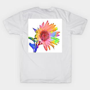 Cartoon Colored Sunflower T-Shirt